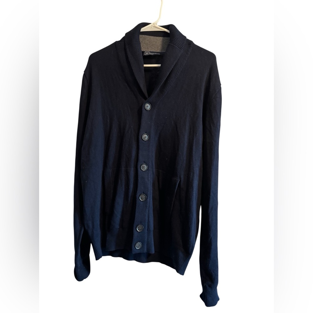Gap Men Shawl Collar Cardigan large cashmere cotton large